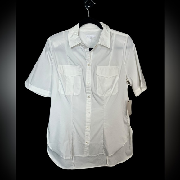 NWT Good American Cinched Tunic Shirt - Picture 4 of 6